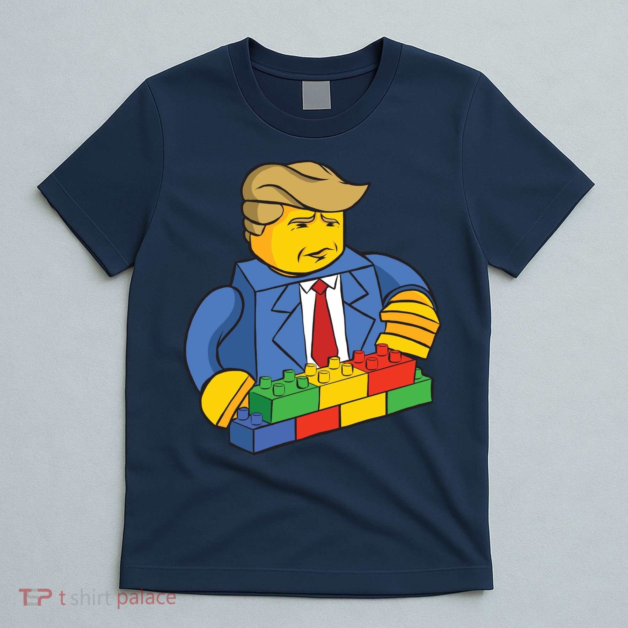 Donald Trump Building Wall Funny Toy T-Shirt