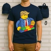 Donald Trump Building Wall Funny Toy T-Shirt thumb 6