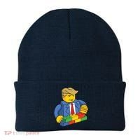 Donald Trump Building Wall Funny Toy Beanie thumb 0
