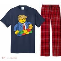 Donald Trump Building Wall Funny Toy Pajama Set thumb 0