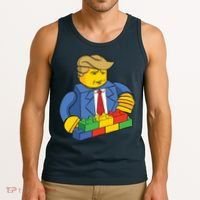 Donald Trump Building Wall Funny Toy Tank Top thumb 3