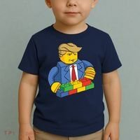 Donald Trump Building Wall Funny Toy Toddler T-Shirt thumb 2