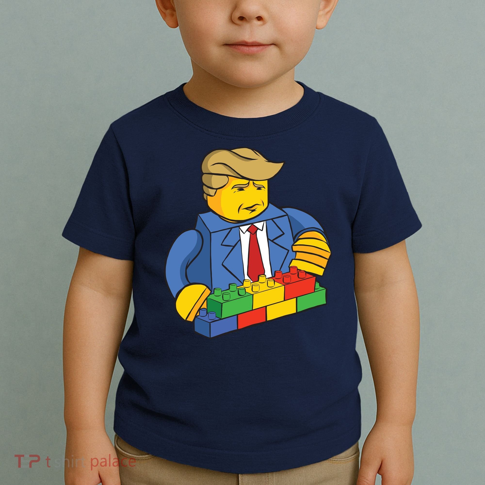 Donald Trump Building Wall Funny Toy Toddler T-Shirt