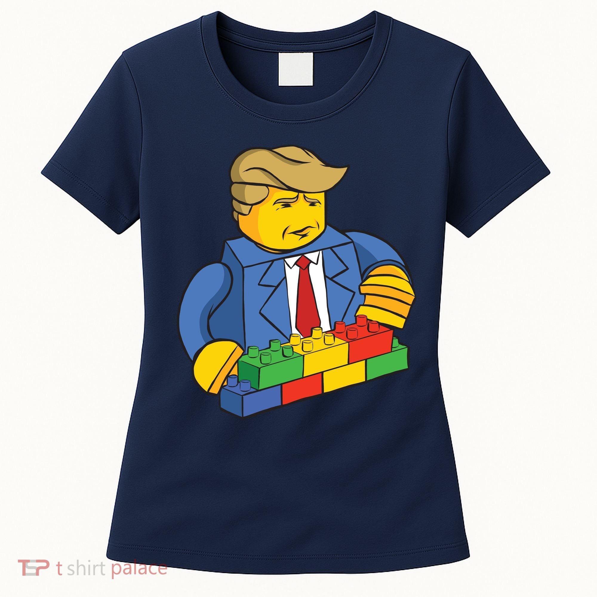Donald Trump Building Wall Funny Toy Women's T-Shirt