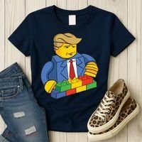 Donald Trump Building Wall Funny Toy Women's T-Shirt thumb 3
