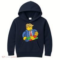 Donald Trump Building Wall Funny Toy Kids Hoodie thumb 0