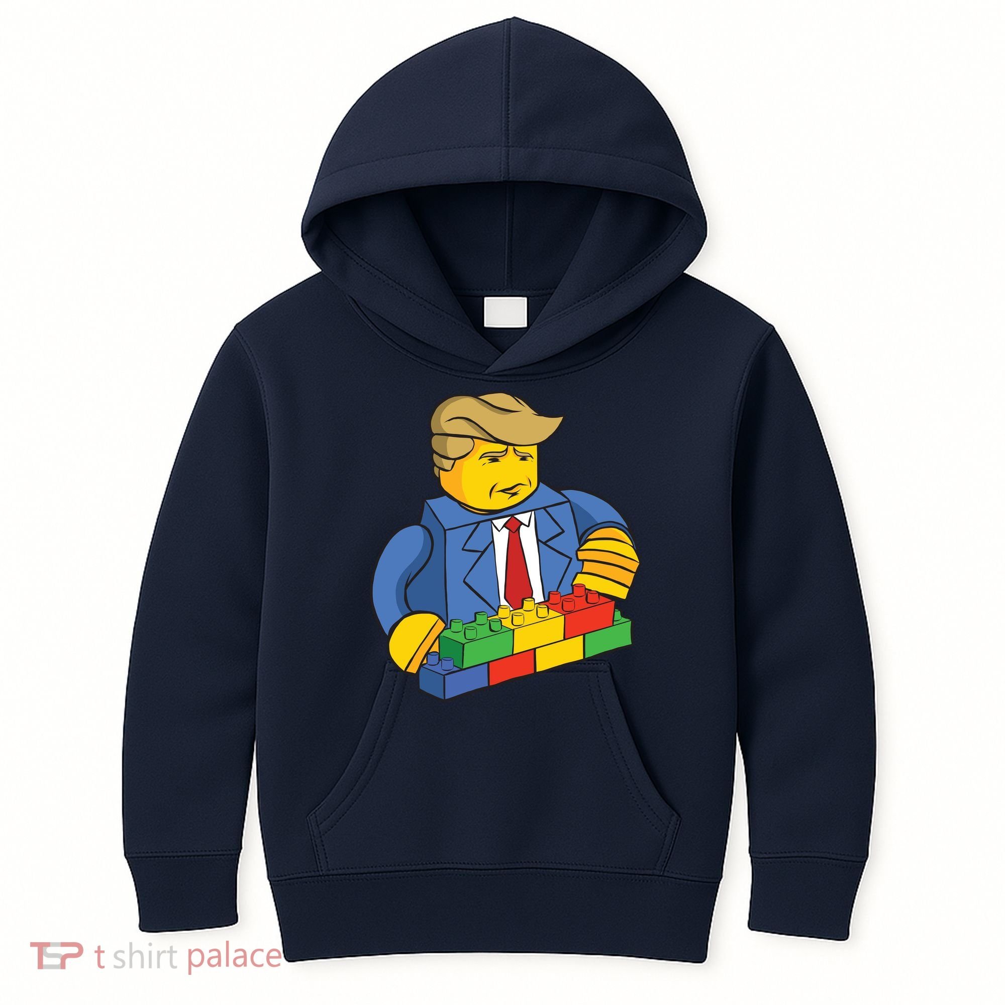 Donald Trump Building Wall Funny Toy Kids Hoodie