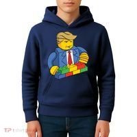 Donald Trump Building Wall Funny Toy Kids Hoodie thumb 4