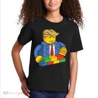 Donald Trump Building Wall Funny Toy Kids T-Shirt thumb 2