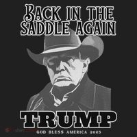 Donald Trump Back In The Saddle Again Women's Sweatshirt thumb 2