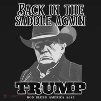 Donald Trump Back In The Saddle Again Doggie Tank thumb 4