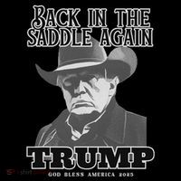 Donald Trump Back In The Saddle Again Women's Hoodie thumb 2