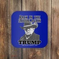 Donald Trump Back In The Saddle Again Coaster thumb 0