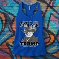Donald Trump Back In The Saddle Again Women's Tank Top thumb 3