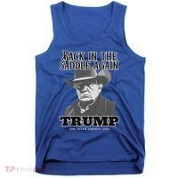 Donald Trump Back In The Saddle Again Tank Top thumb 0