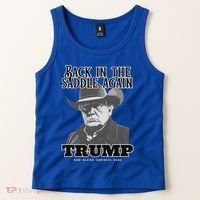 Donald Trump Back In The Saddle Again Tank Top thumb 2