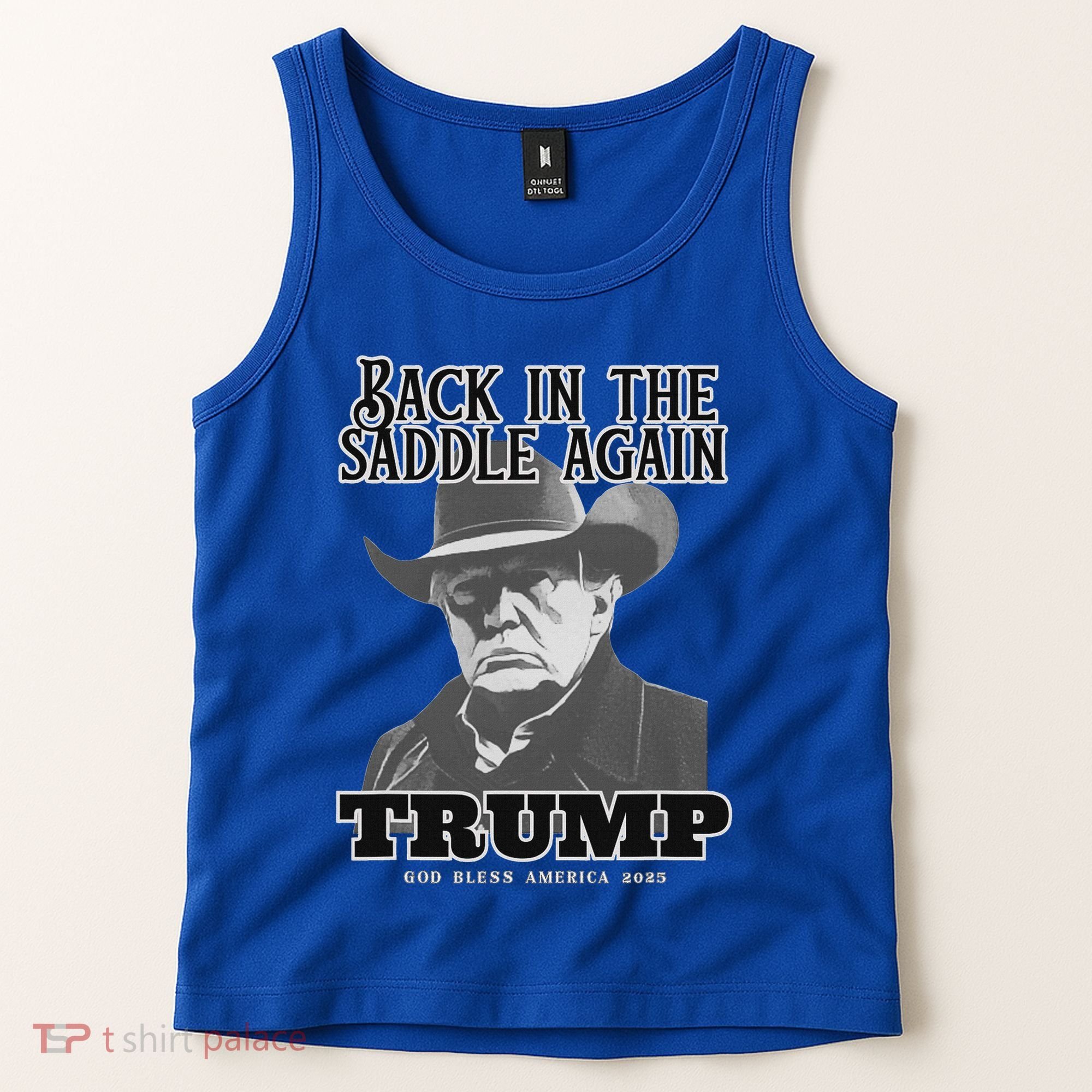 Donald Trump Back In The Saddle Again Tank Top