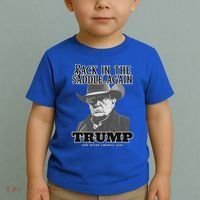 Donald Trump Back In The Saddle Again Toddler T-Shirt thumb 2