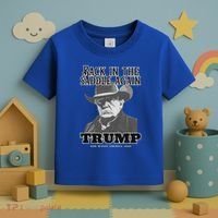 Donald Trump Back In The Saddle Again Toddler T-Shirt thumb 3