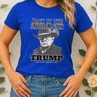 Donald Trump Back In The Saddle Again Women's T-Shirt thumb 2