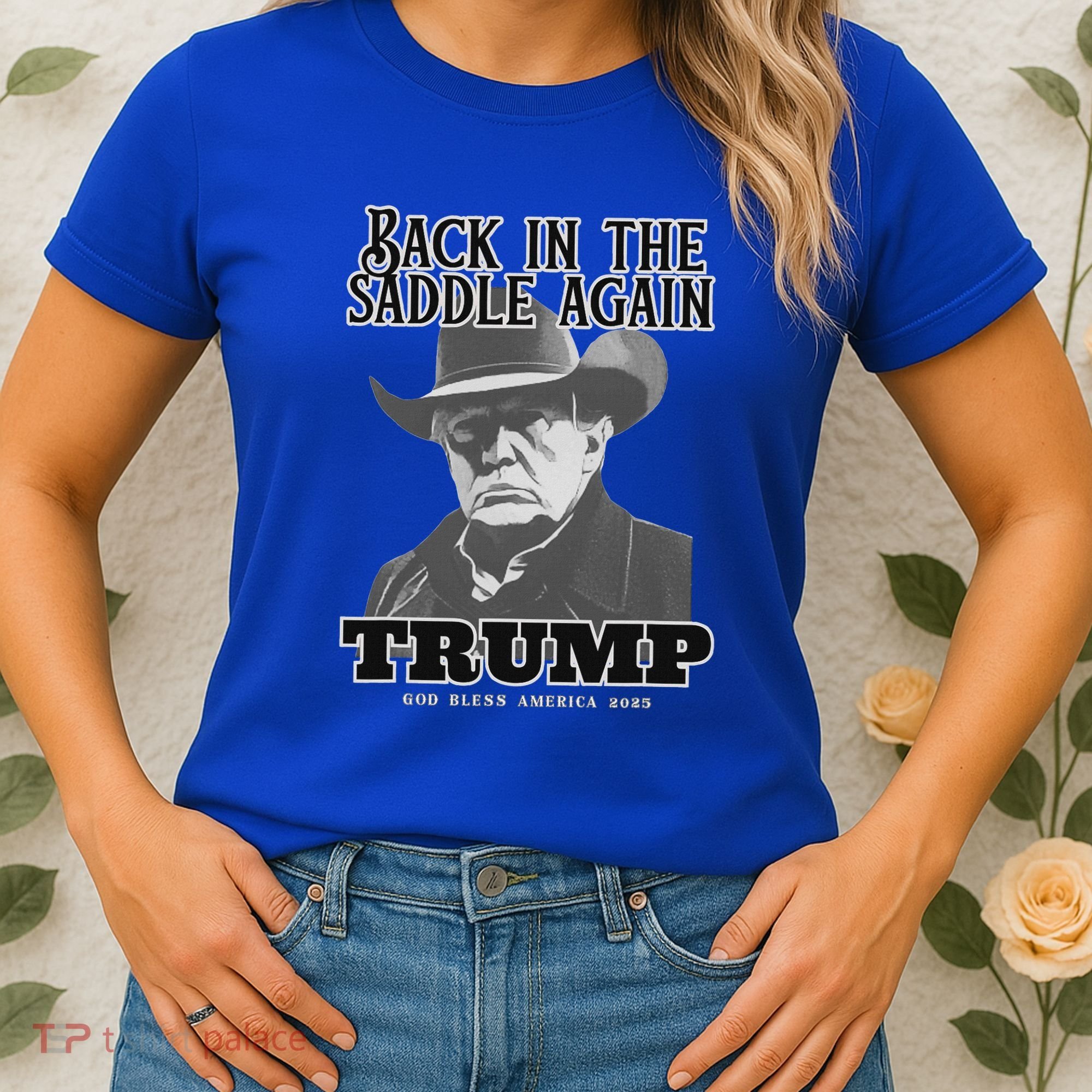 Donald Trump Back In The Saddle Again Women's T-Shirt