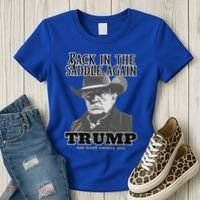 Donald Trump Back In The Saddle Again Women's T-Shirt thumb 3