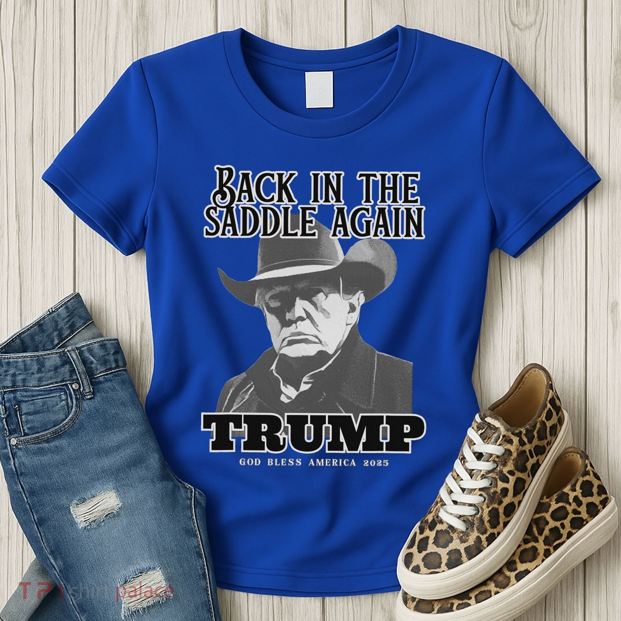 Donald Trump Back In The Saddle Again Women's T-Shirt