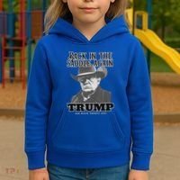 Donald Trump Back In The Saddle Again Kids Hoodie thumb 3