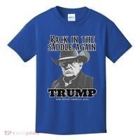 Donald Trump Back In The Saddle Again Kids T-Shirt thumb 0
