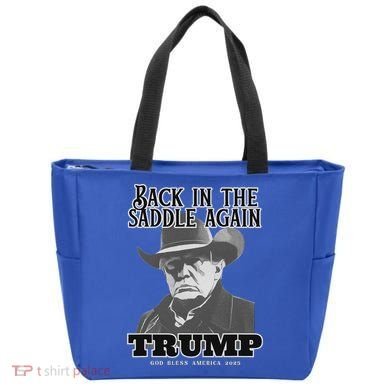 Donald Trump Back In The Saddle Again Tote Bag