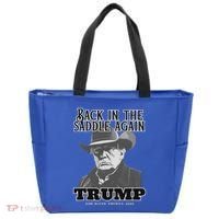 Donald Trump Back In The Saddle Again Tote Bag thumb 0