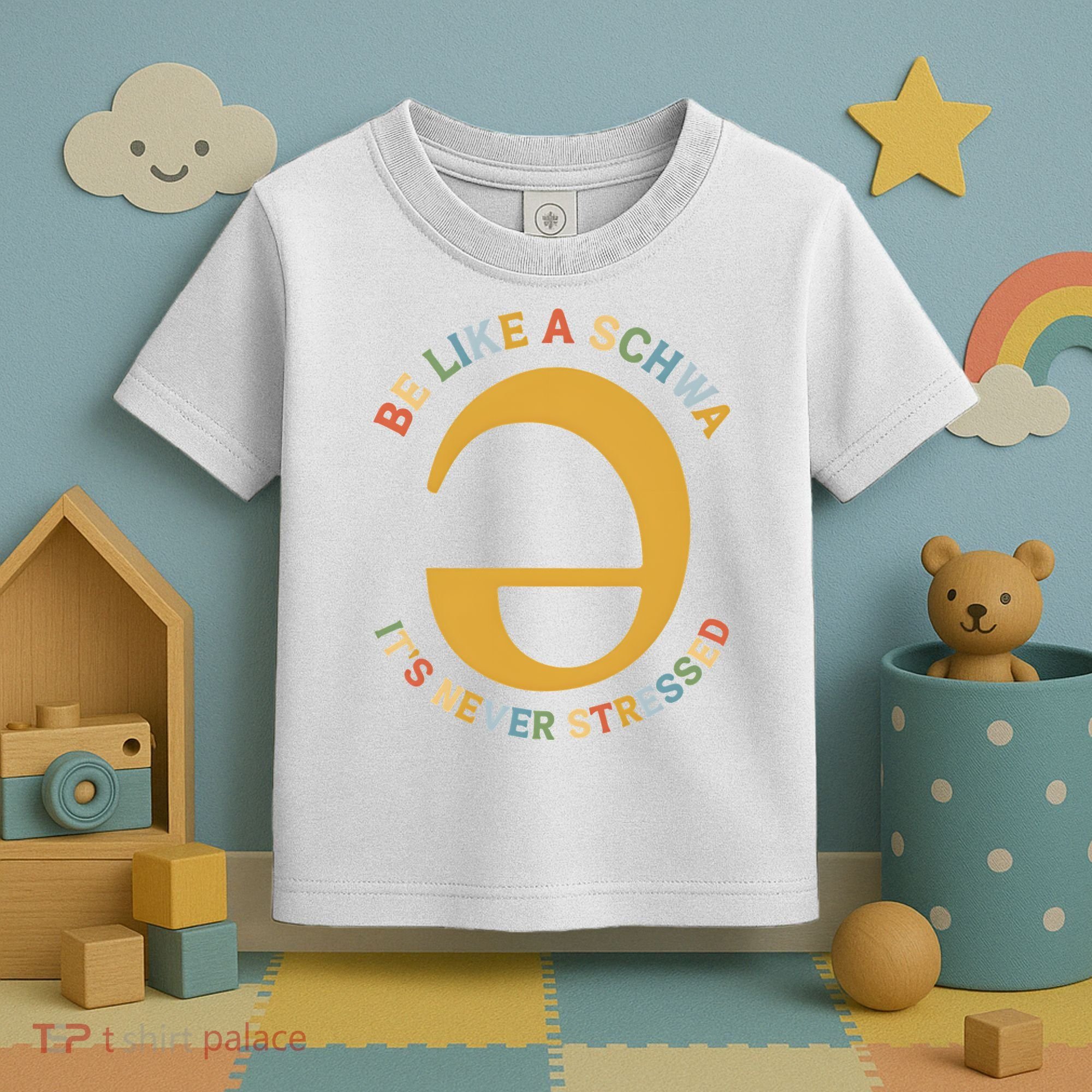 Dyslexia Teacher Be Like A Schwa Its Never Stressed Toddler T-Shirt