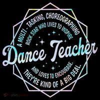 Dance Teacher Back To School Dancer Dance Instructor Tie Dye Women's Hoodie thumb 2