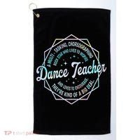Dance Teacher Back To School Dancer Dance Instructor Tie Dye Golf Towel thumb 0