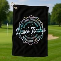 Dance Teacher Back To School Dancer Dance Instructor Tie Dye Golf Towel thumb 1