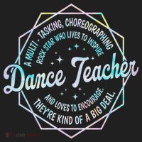 Dance Teacher Back To School Dancer Dance Instructor Tie Dye Golf Towel thumb 3