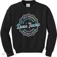 Dance Teacher Back To School Dancer Dance Instructor Tie Dye Kids Sweatshirt thumb 0
