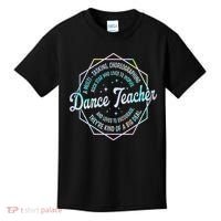 Dance Teacher Back To School Dancer Dance Instructor Tie Dye Kids T-Shirt thumb 0