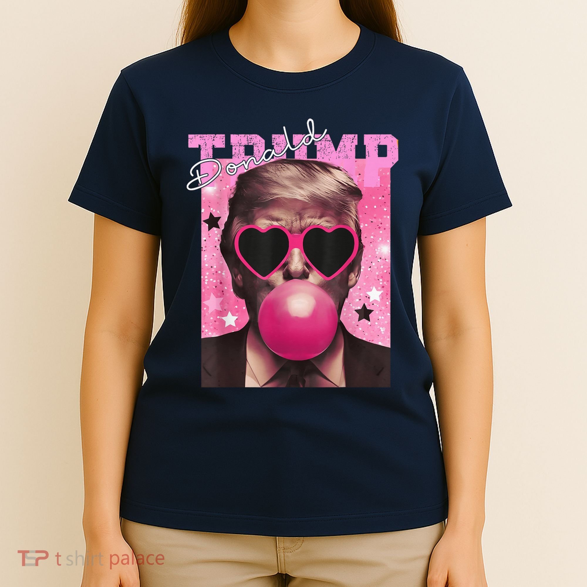 Donald Trump B.U.B.Bl.E G.U.M P.I.N.K. Sunglasses T-Shirt