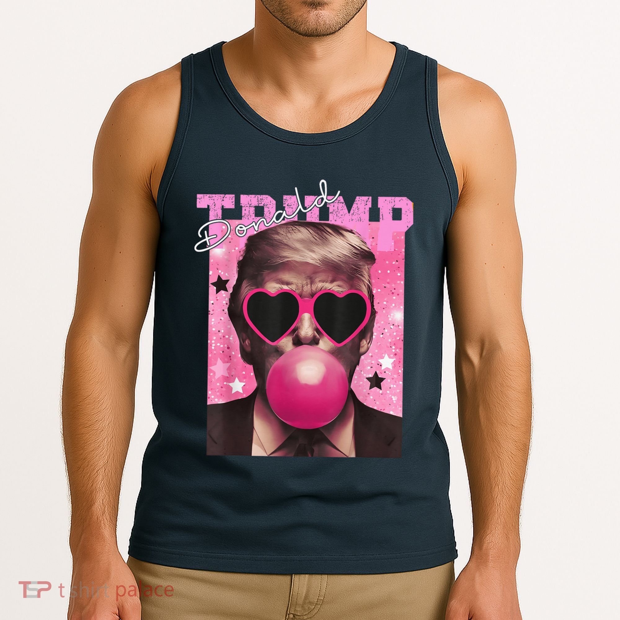 Donald Trump B.U.B.Bl.E G.U.M P.I.N.K. Sunglasses Tank Top