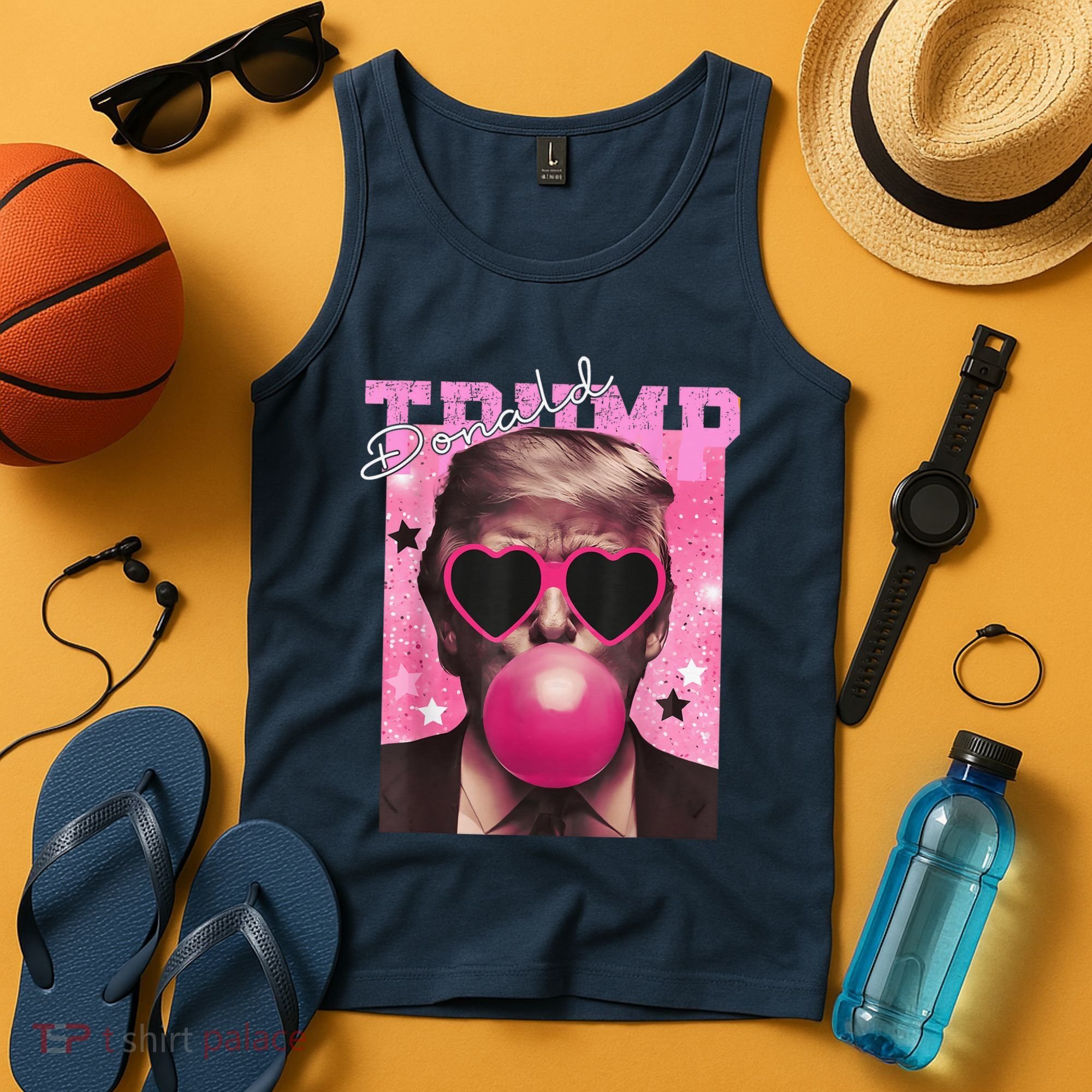Donald Trump B.U.B.Bl.E G.U.M P.I.N.K. Sunglasses Tank Top