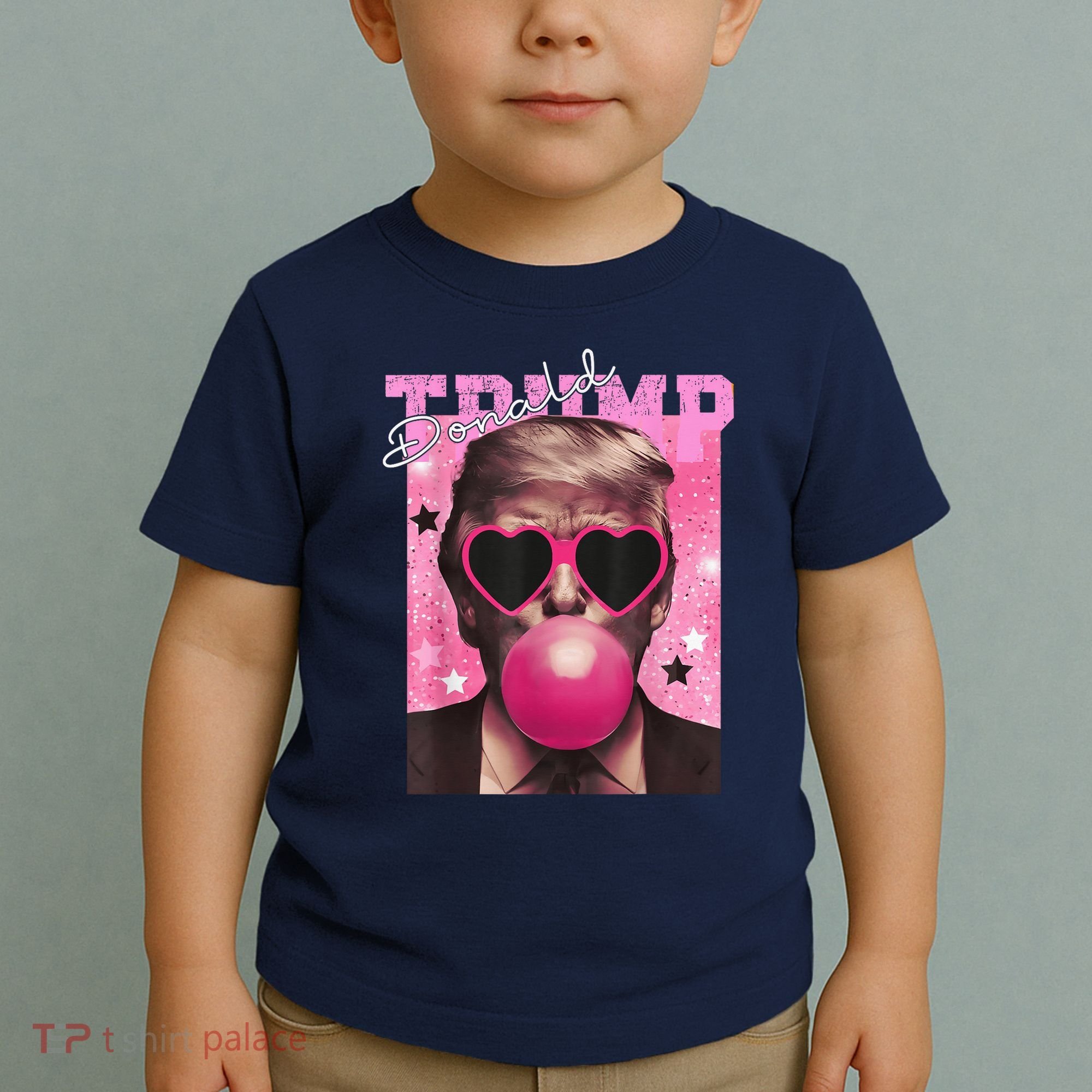 Donald Trump B.U.B.Bl.E G.U.M P.I.N.K. Sunglasses Toddler T-Shirt
