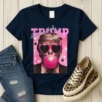 Donald Trump B.U.B.Bl.E G.U.M P.I.N.K. Sunglasses Women's T-Shirt thumb 3