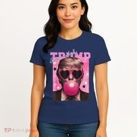 Donald Trump B.U.B.Bl.E G.U.M P.I.N.K. Sunglasses Women's T-Shirt thumb 4