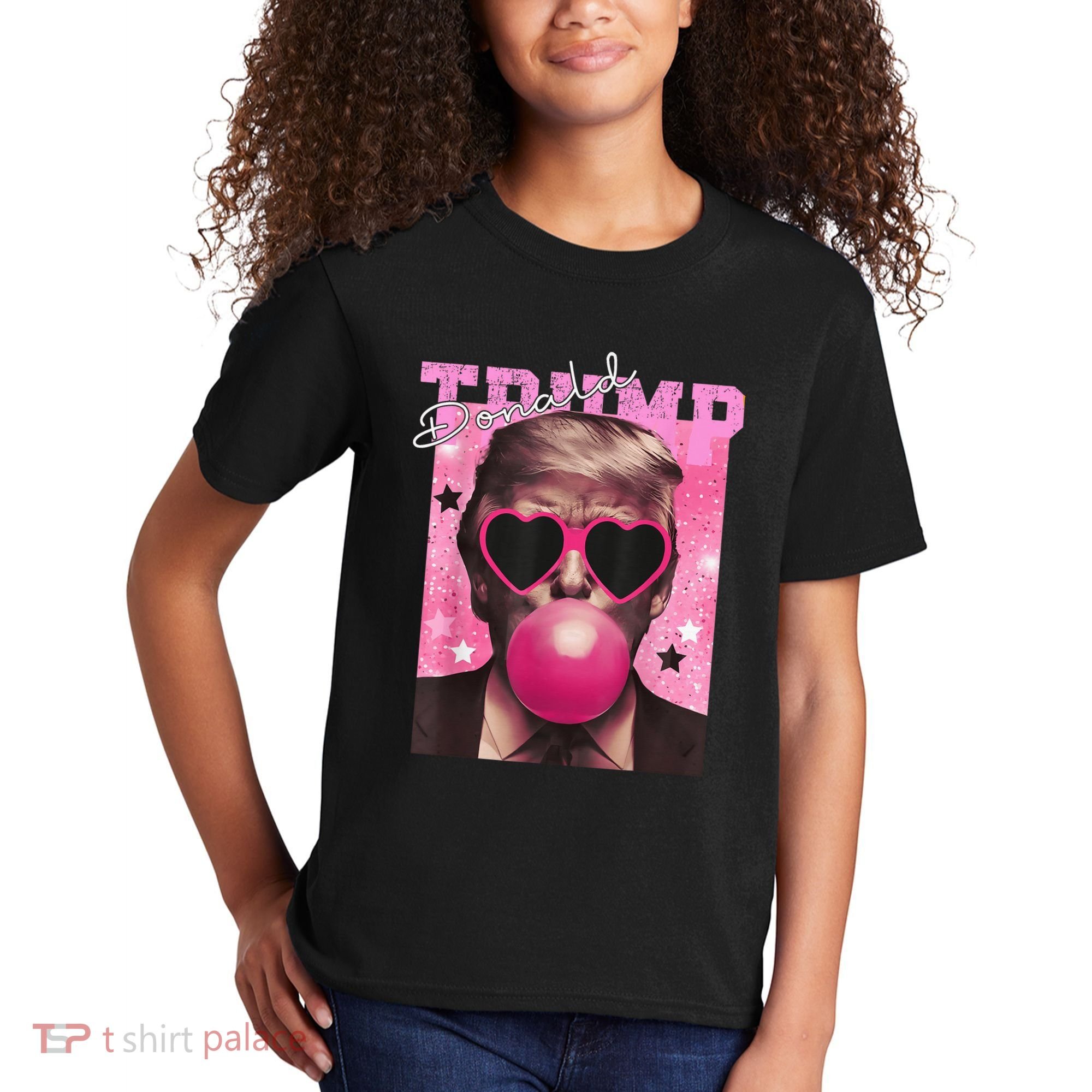 Donald Trump B.U.B.Bl.E G.U.M P.I.N.K. Sunglasses Kids T-Shirt