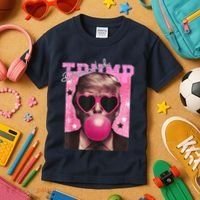 Donald Trump B.U.B.Bl.E G.U.M P.I.N.K. Sunglasses Kids T-Shirt thumb 3