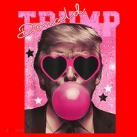 Donald Trump B.U.B.Bl.E G.U.M P.I.N.K. Sunglasses Santa Hat thumb 1