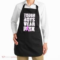 Distressed Tough Boys Wear Pink Breast Cancer Awareness Apron thumb 2