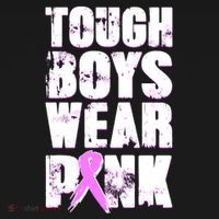 Distressed Tough Boys Wear Pink Breast Cancer Awareness Women's Tank Top thumb 5