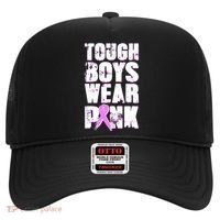 Distressed Tough Boys Wear Pink Breast Cancer Awareness Hat thumb 0